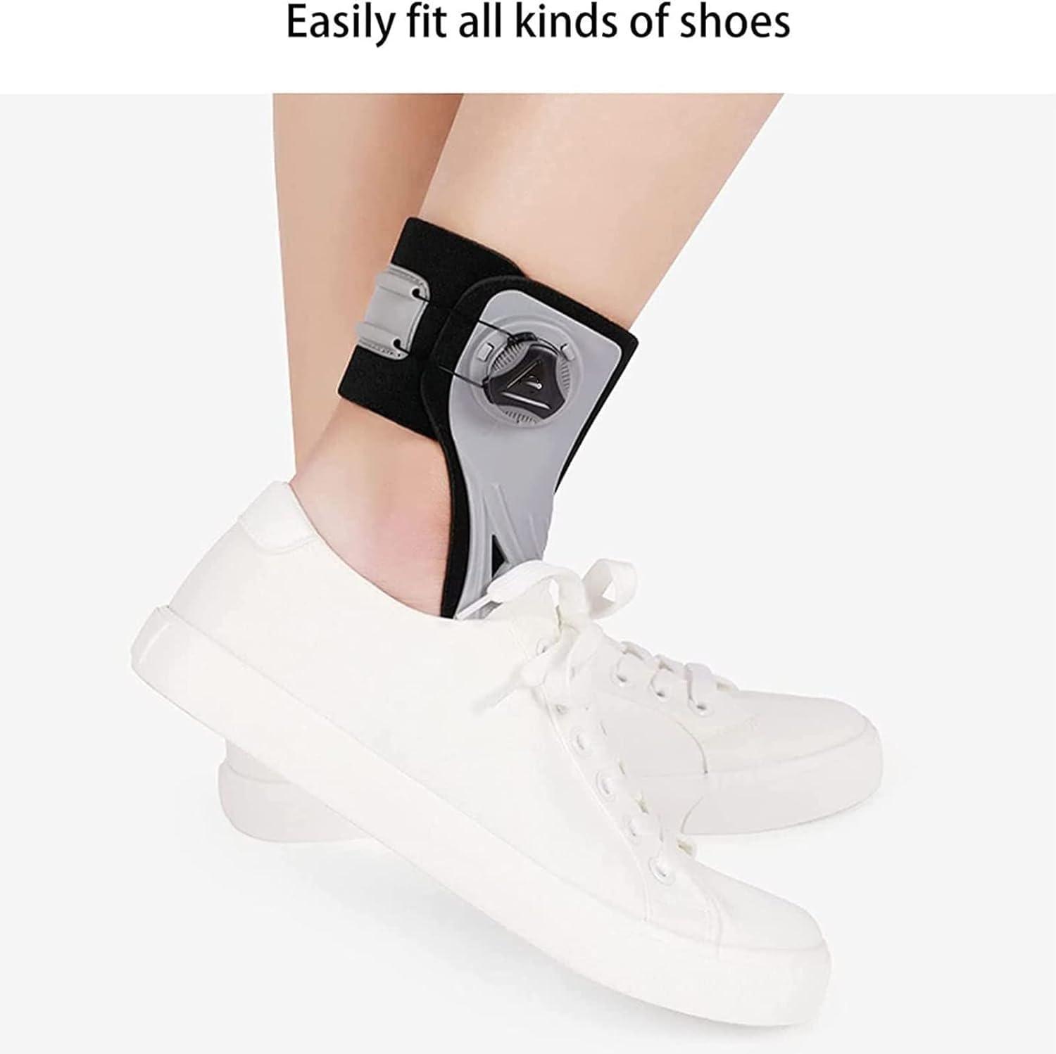 KarFri KarFri Ankle Foot Orthosis Support For Fracture Fixed Foot Drop Orthosis AFO Brace Foot Varus Correction Support Stroke Hemiplegia Rehabilitation Equipment (Color : Right Foot, Size : Medium)