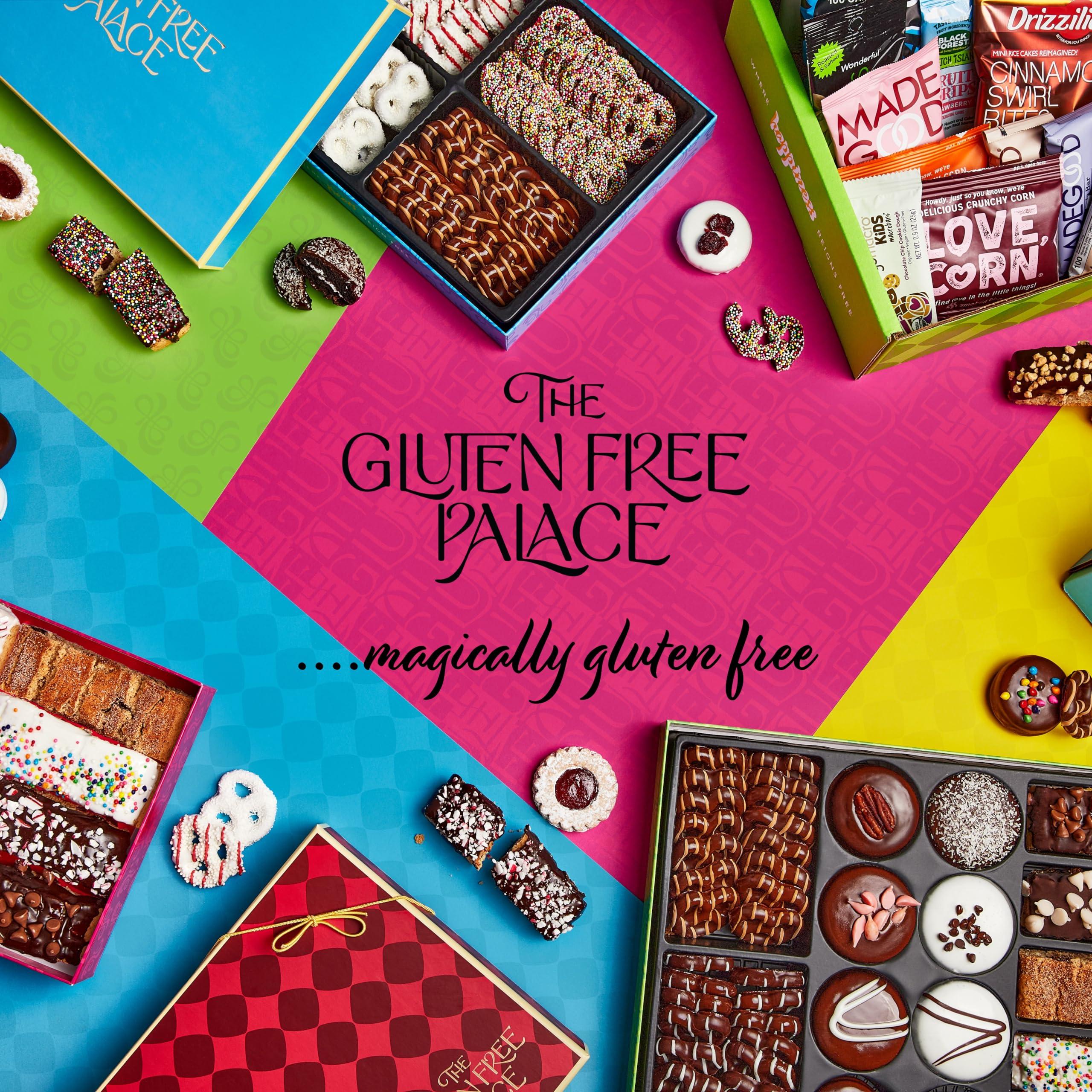 GLUTEN FREE PALACE Gluten Free Palace Deluxe Snacks Variety Pack Vegan Snacks for Adults - Healthy Valentines Day Gift Basket and Snack Box for College Students (32 Count)