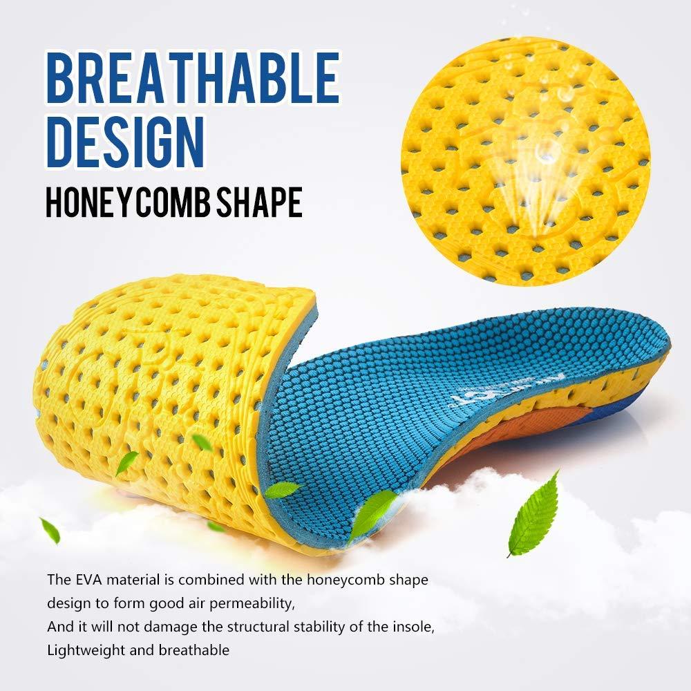 XINIFOOT XINIFOOT 2 Pairs Professional Plantar Fasciitis Shoe Insoles Running Insoles High Elastic Cushioning Inserts for Foot Relief, Shock Absorption Breathable Sports Feet Insoles for Women