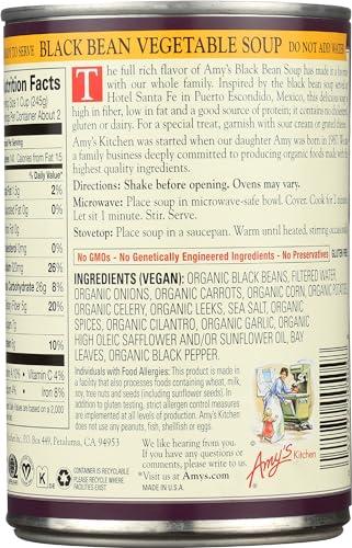 Amy\'s Amy\'s Organic Black Bean Vegetable Soup, 14.5 Ounce