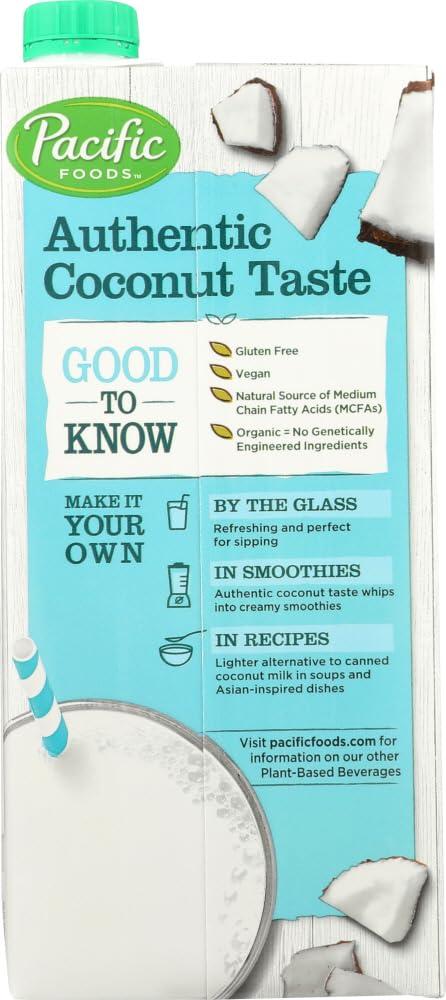 Pacific Natural Foods Pacific Natural Foods Organic Coconut Beverage Unsweetened Original -- 32 fl oz - 2 pc