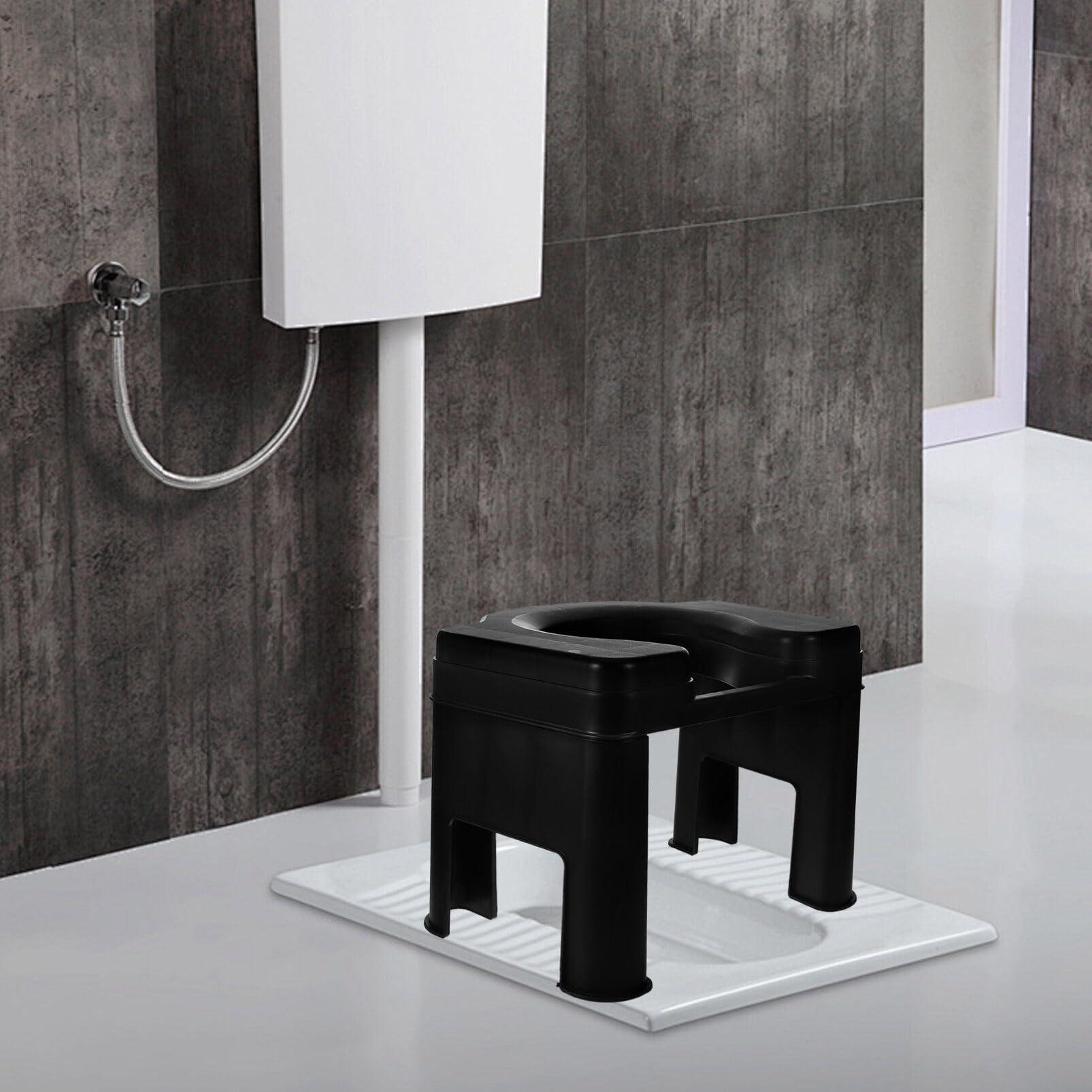 Healvian Healvian Portable Toilet Seats, 26.5cm Emergency Toilet Squats Stool Potty Step Stool Toilet Seat Stool Squatting Toilet Stool Toilet Camping Seats for Senior, Handicap, Disabled