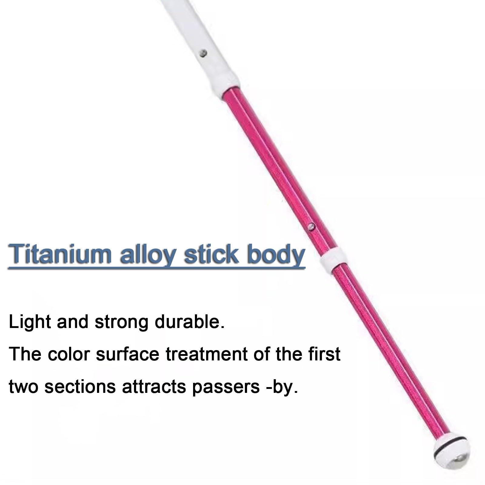 NineLife Basics Blind Cane for The Visually Impaired 9-Sect Blind Walking Stick Walking Crutches for The Elderly Telescopic Blinch Stick for Men or Women