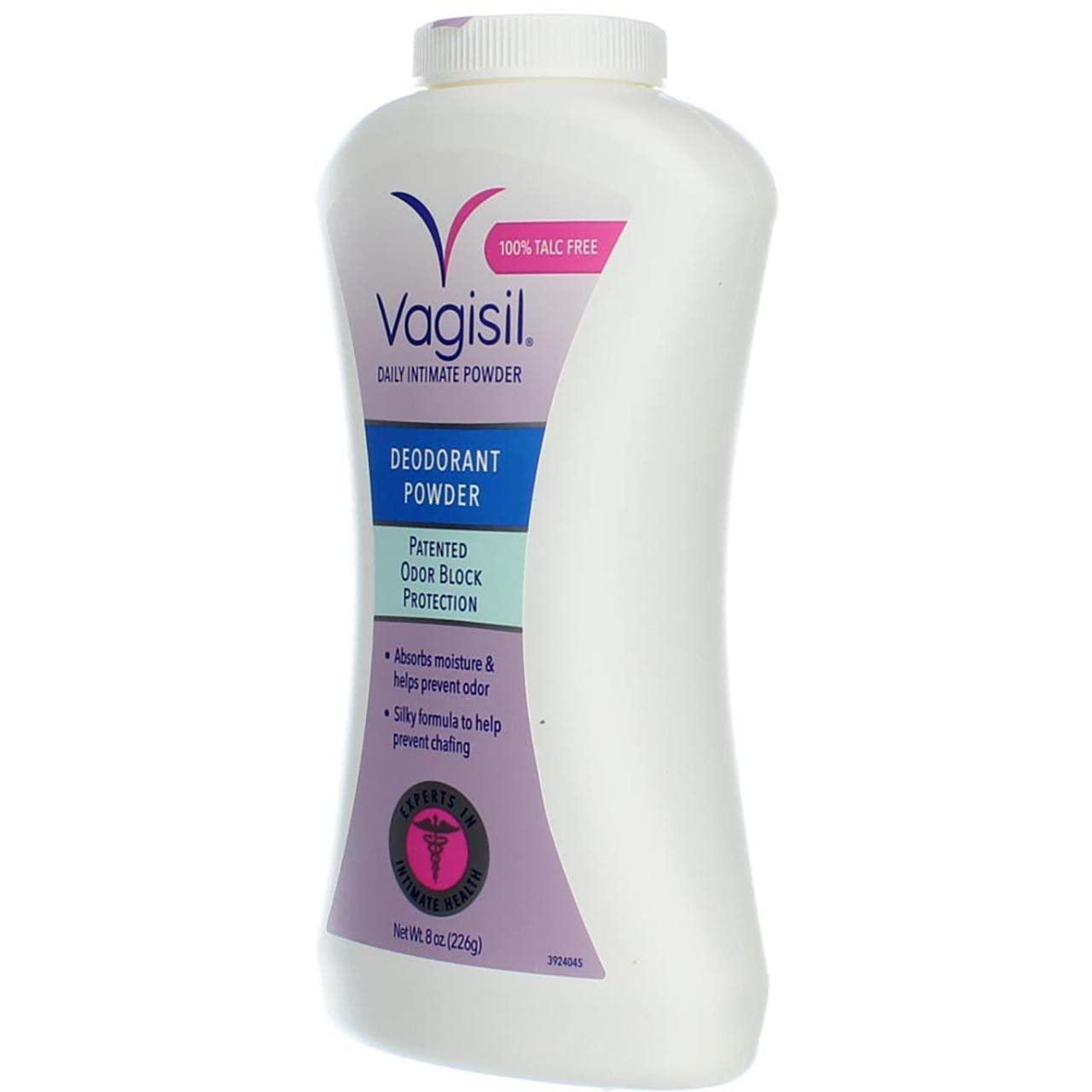 Vagisil Vagisil Odor Block Deodorant Powder, 8 Ounce - Pack of 6 (Packaging May Vary)