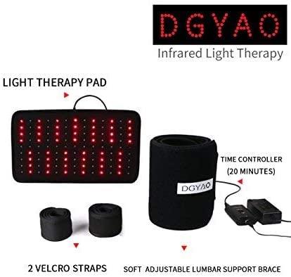 TUOB Red Light & Near Infrared Therapy Wrap FDA Cleared Led Light Therapy Back Pain Relief Device Wearable Deep Penetrating Pad Relief for Joints Knee Pain