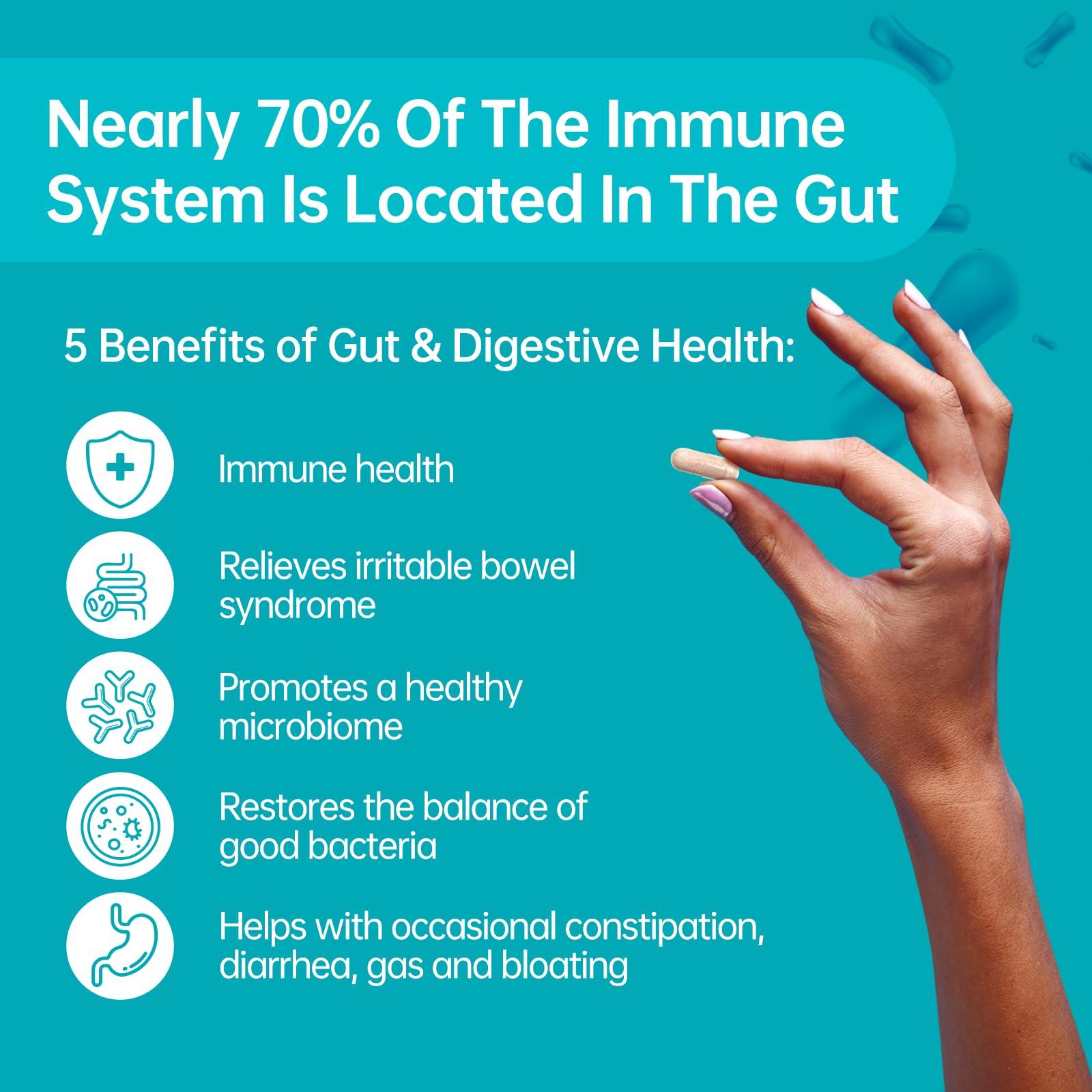 purmeo purmeo Pylopass Probiotic for H. Pylori Treatment & Acidophilus Probiotics for Digestive & Immune Health