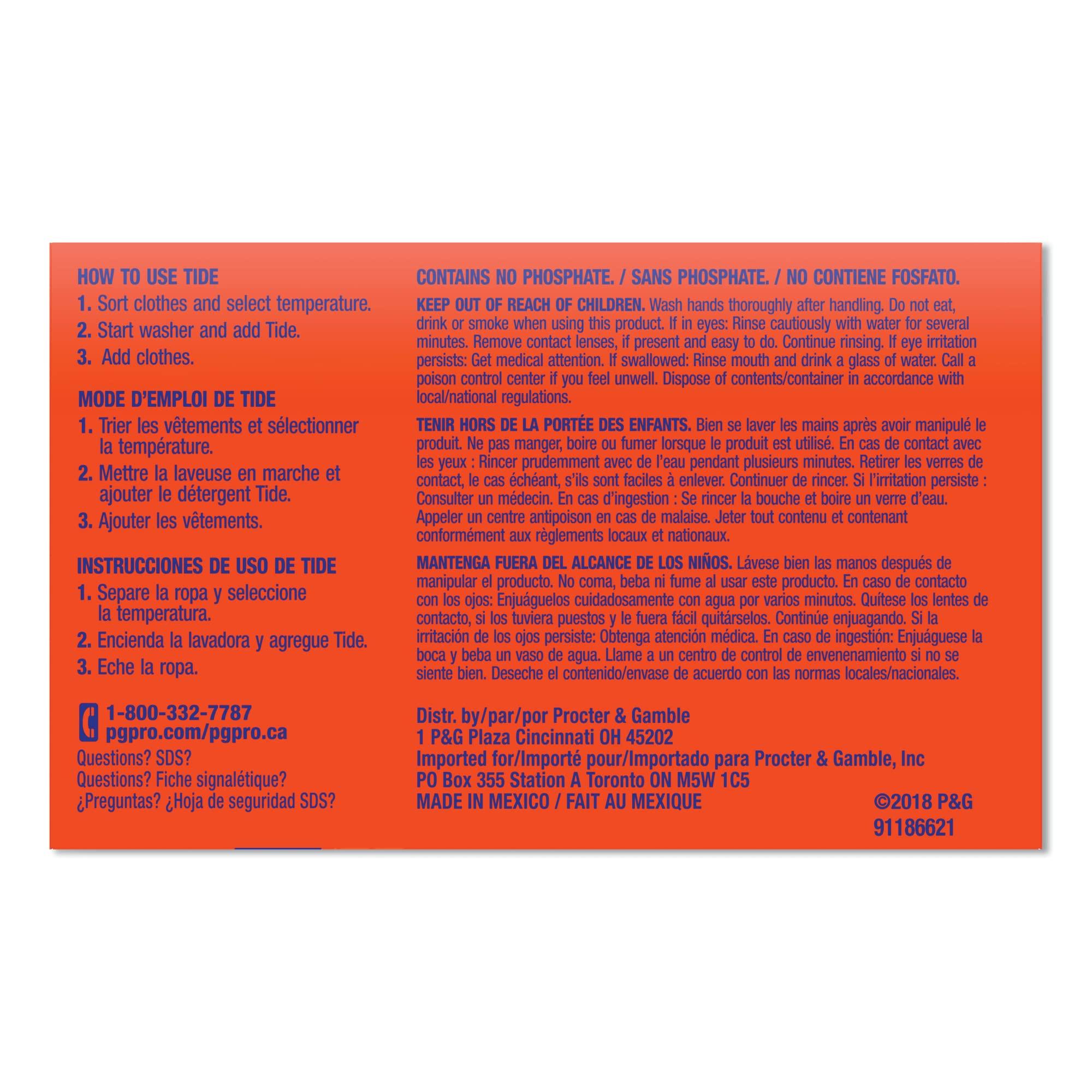 Tide Tide Powder Laundry Detergent Vending Box, 1.5 Oz, Pack Of 156 Boxes