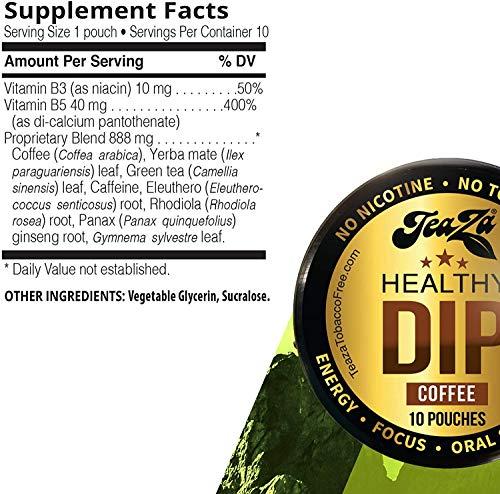 TEAZA HERBAL ENERGY POUCH TeaZA Energy Variety Pack - Flavored Pouches (8 Pack)