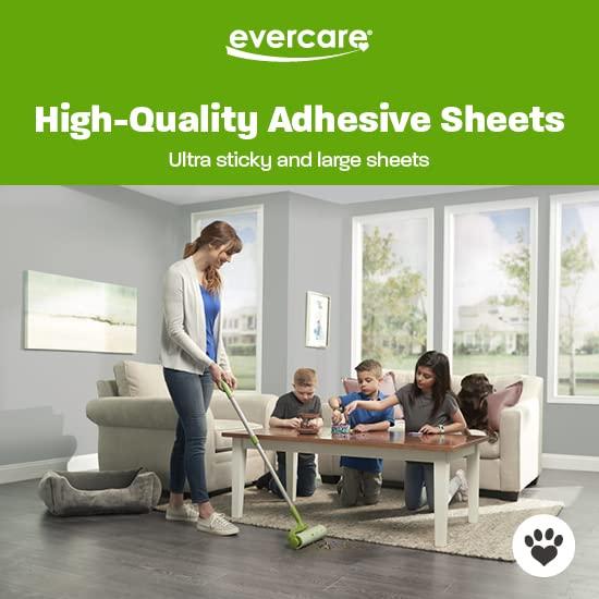Evercare Evercare Pet Mega Lint Roller Value Pack with Two 50-Sheet Refills - includes Refillable Lint Roller, Adhesive Sheets, Versatile Cleaning Uses, Home and On-The-Go Use, Extendable Handle