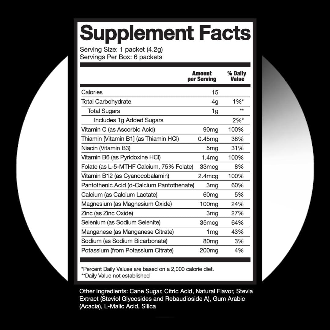 HALO Sport Halo Hydration - Electrolyte Drink Mix | Hydration Powder Packets | Pink Lemonade Flavor for Sports and Cycling | Easy Open Single Serving Stick | 6 Sticks