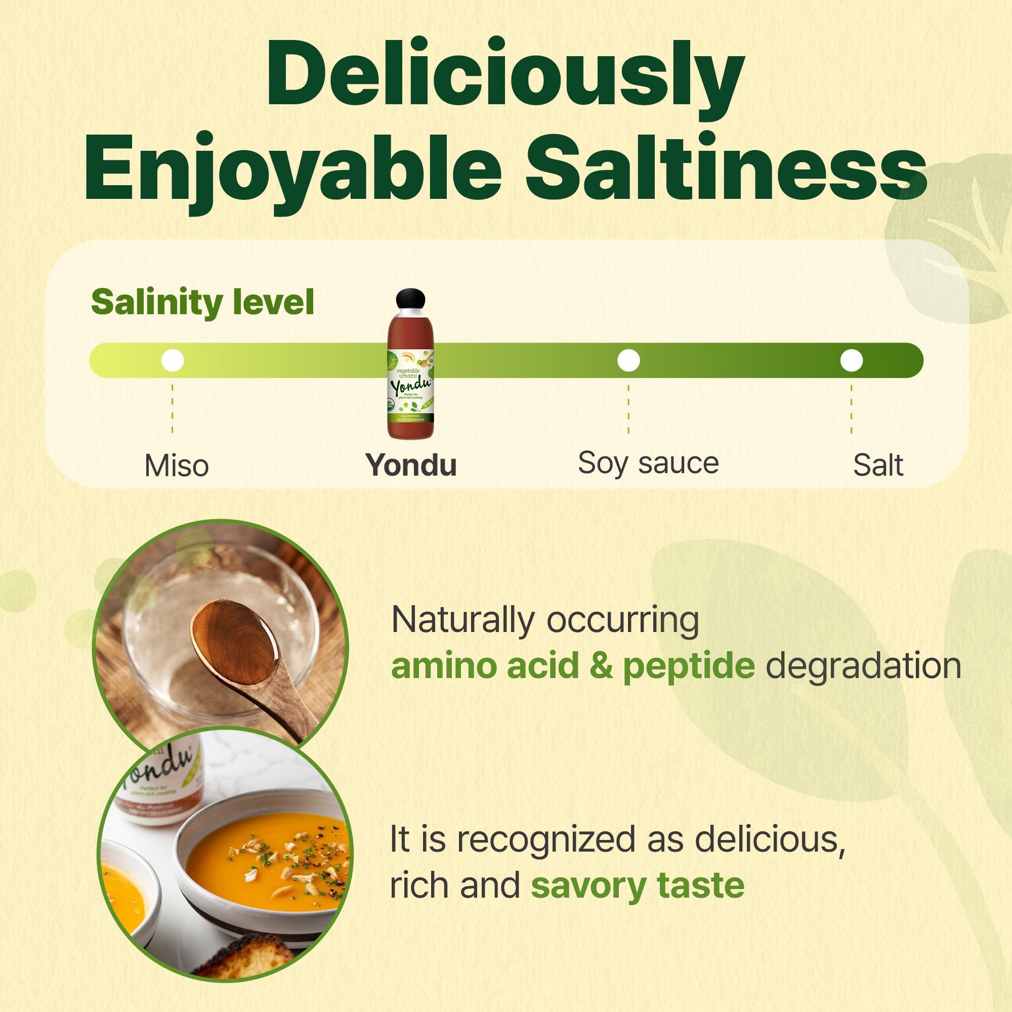 Yondu Yondu Vegetable Umami Premium Plant-based Seasoning Sauce All-Purpose Instant Flavor Boost, Better Than: Fish Sauce, Soy Sauce, Bouillon (28 Fl oz / 830mL, Organic, Gluten Free))