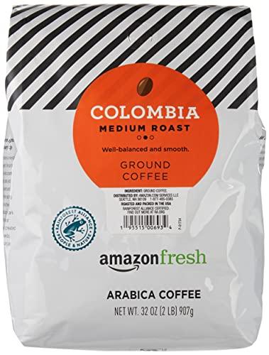 Amazon Fresh AmazonFresh Colombia Ground Coffee, Medium Roast, 32 Ounce