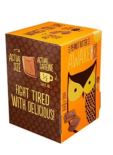 AWAKE Caffeinated Chocolate Awake Caffeinated Chocolate Energy Bites, Peanut Butter, 300 Count