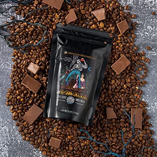 Bones Coffee Company Bones Coffee Company NEW Flavors! Favorite Flavors Sample Pack | 4 oz Pack of 5 Assorted Whole Coffee Beans | Low Acid Medium Roast Gourmet Coffee Beverages (Whole Bean)
