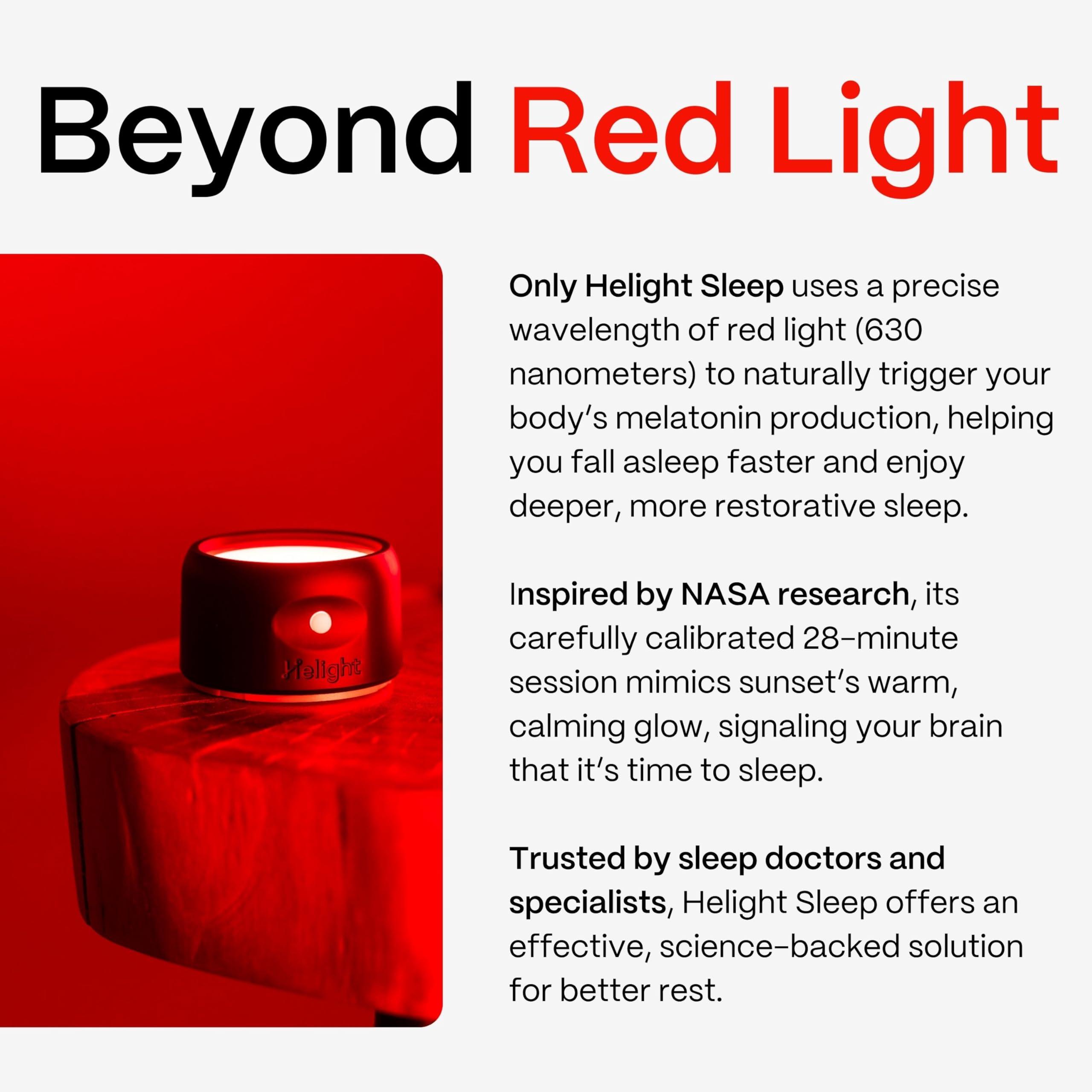Helight Helight Sleep Red Light Therapy Sleep Device 630nm Pure Red Light for Better Sleep Sleep Aid to Support Deep Relaxation and Quality Sleep Backed by Science for Adults & Kids Bedrooms
