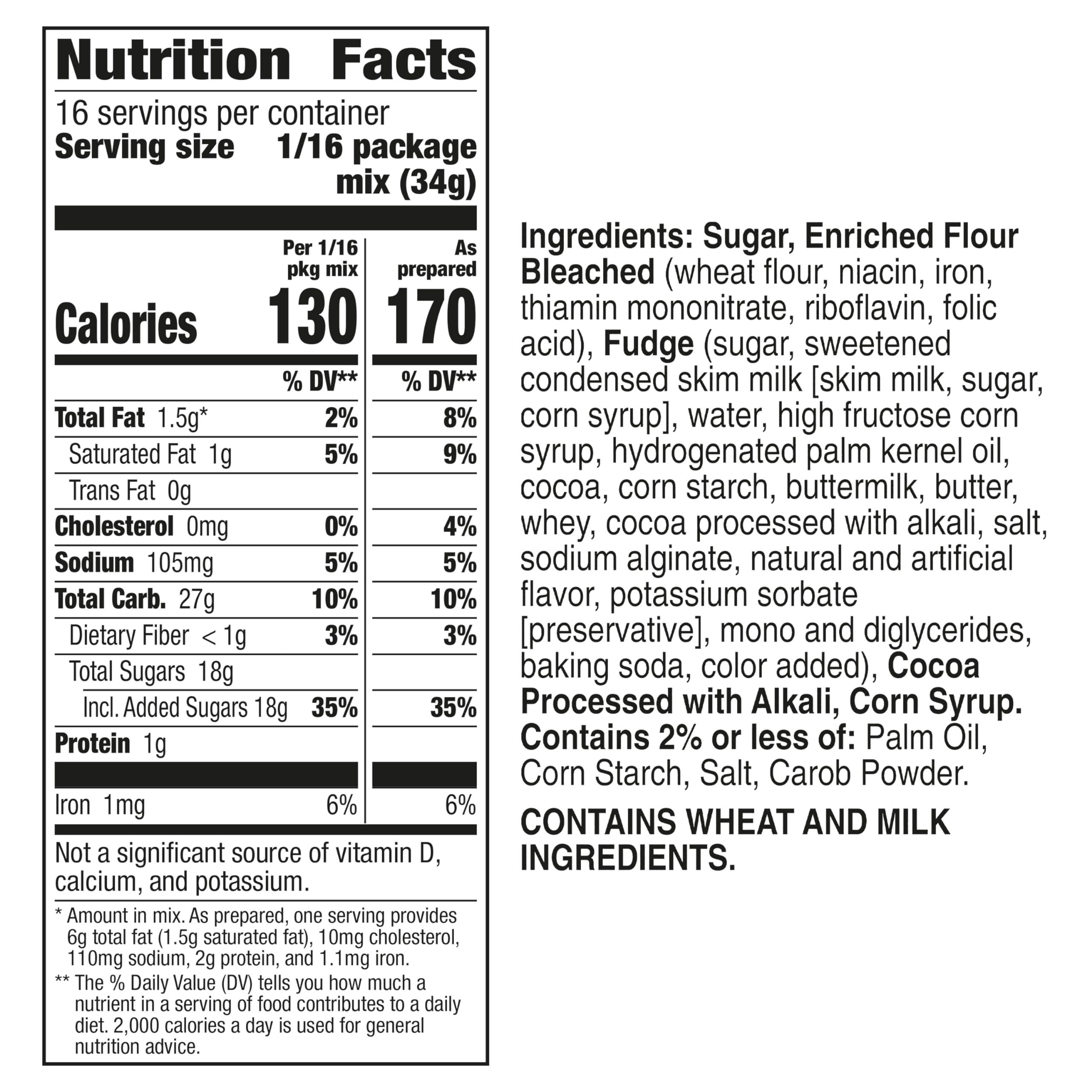 Betty Crocker Betty Crocker Delights Supreme Fudge Brownie Mix, 19.1 oz. (Pack of 8)
