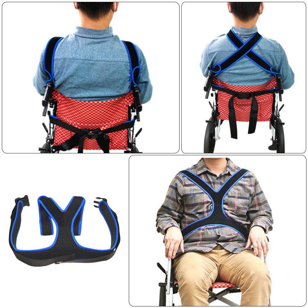 Healifty Healifty Seat Adjustable Breathable Chest Cross Positioning Anti-Slip Restraint Systems for Patients Elderly Cares