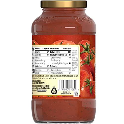 Prego Prego Traditional Sensitive Recipe Low FODMAP Pasta Sauce, 23.75 Oz Jar