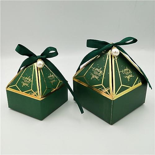 HMLTD Christmas Gifts Boxes Surprise Gift Box Gift Box Wedding Supplies Party Candy Box Baby Shower Paper Chocolate Boxes New Prismatic Creative Bronzing Packaging Boxes Gift Boxes for Presents, Shirt, Robe