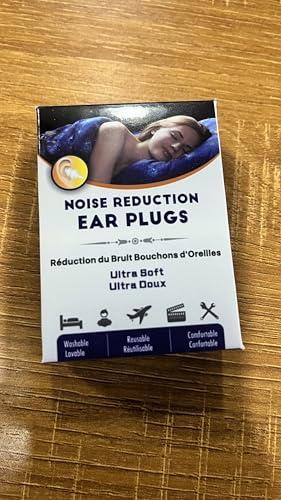 softvox softvox Small Ear Plugs 2 Pairs, Soft Silicone Noise Reduction Earplugs for Adults Kids 12+, Sound Blocking Earbuds for Sleeping, Snoring, Work, Concerts, Music,Travel,Motorcycle