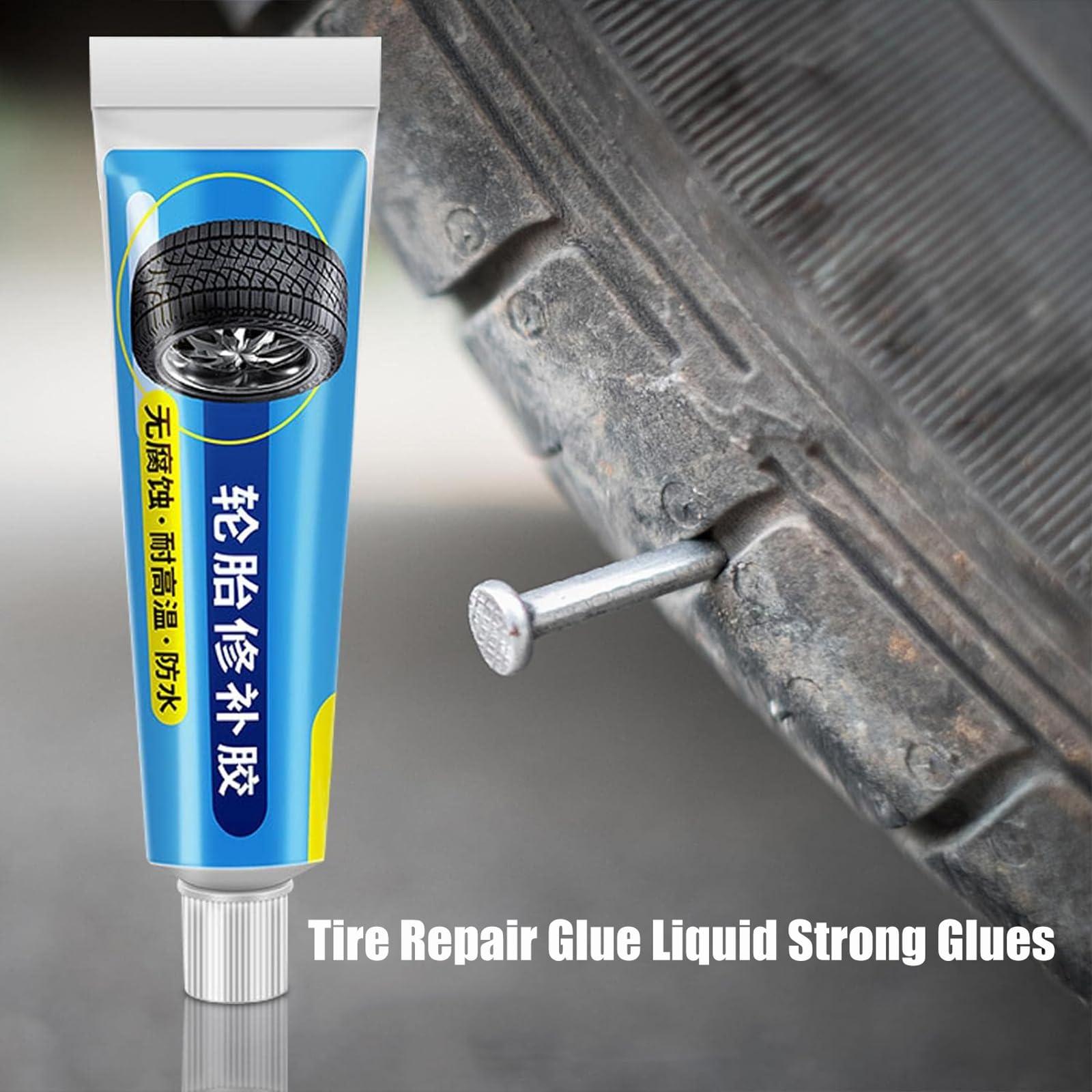INHLUGLK INHLUGLK Black Tyre Repair Instant Car Tire Repair Adhesive Glues, Tire Repair Glue Liquid Strong Glues, Instant Strong Bond Leather Glue (3pcs)
