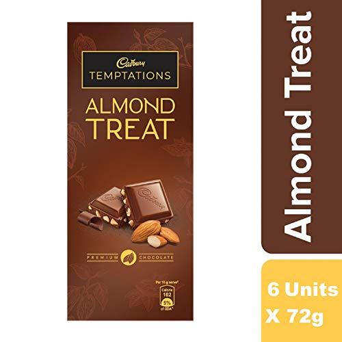 Cadbury Cadbury Temptation Almond Treat Chocolate, 72g (Pack of 6)
