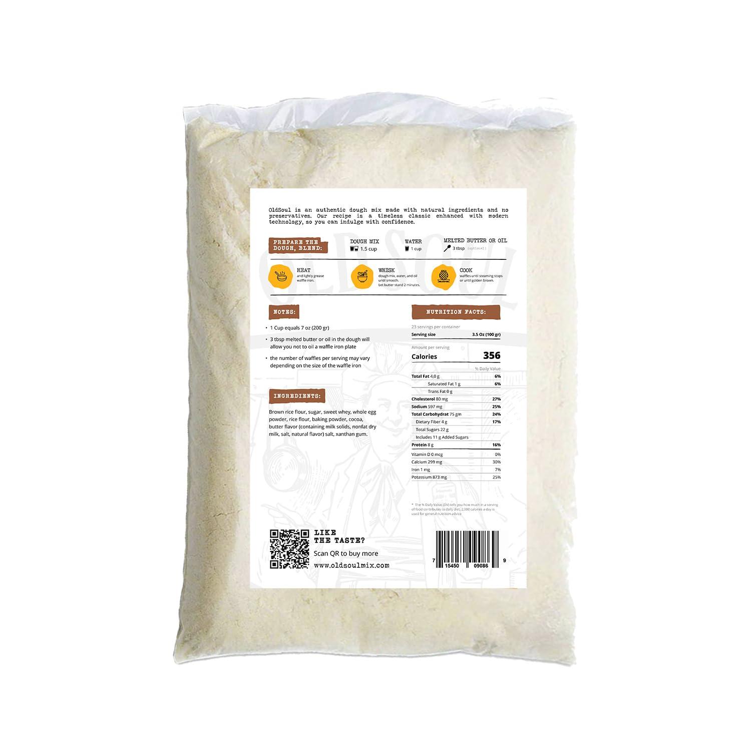 MIXES OLDSOUL OldSoul Professional Popstick Waffle Mix | GLUTEN FREE | Stick Waffles Dough Mix | Chocolate Flavor | 5 Lbs | 112 Waffles (5 Lbs, Gluten Free)