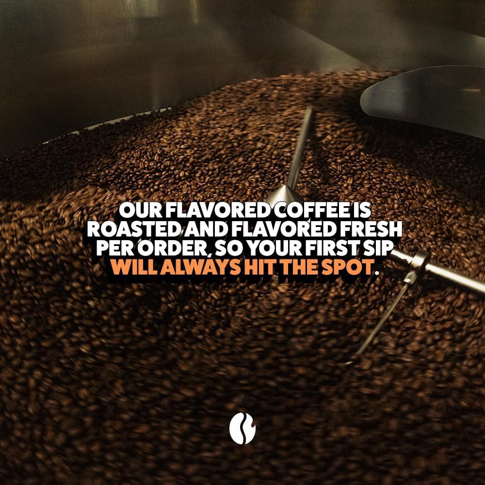 Fresh Roasted Coffee Fresh Roasted Coffee, Decaf Vanilla Flavored Coffee, 12 oz, Medium Roast, Kosher, Whole Bean