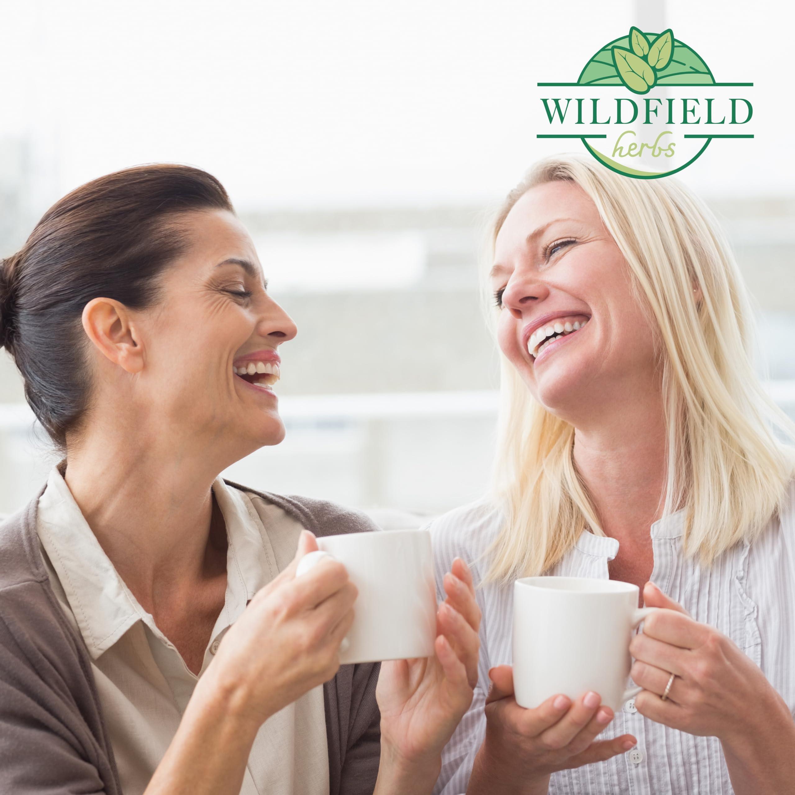 WILDFIELD HERBS 50 bags Mint Tea Bags Peppermint Tea Bags Loose Leaf Fresh Mint Leaves - 50 Count 1.5 g Tea Bags Dried Peppermint Leaves Herbal Tea (Menta Piperita) te de menta