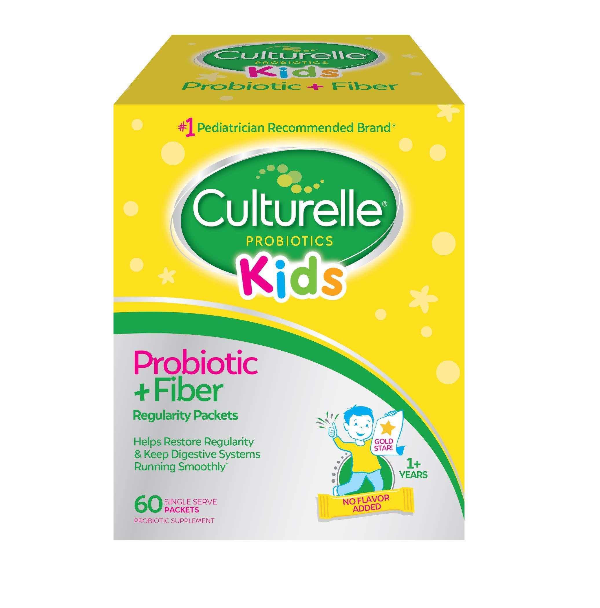 Culturelle Culturelle Kids Probiotic + Fiber Packets 60 Count & Daily Probiotic Gummies 60 Count - Digestive & Immune Health