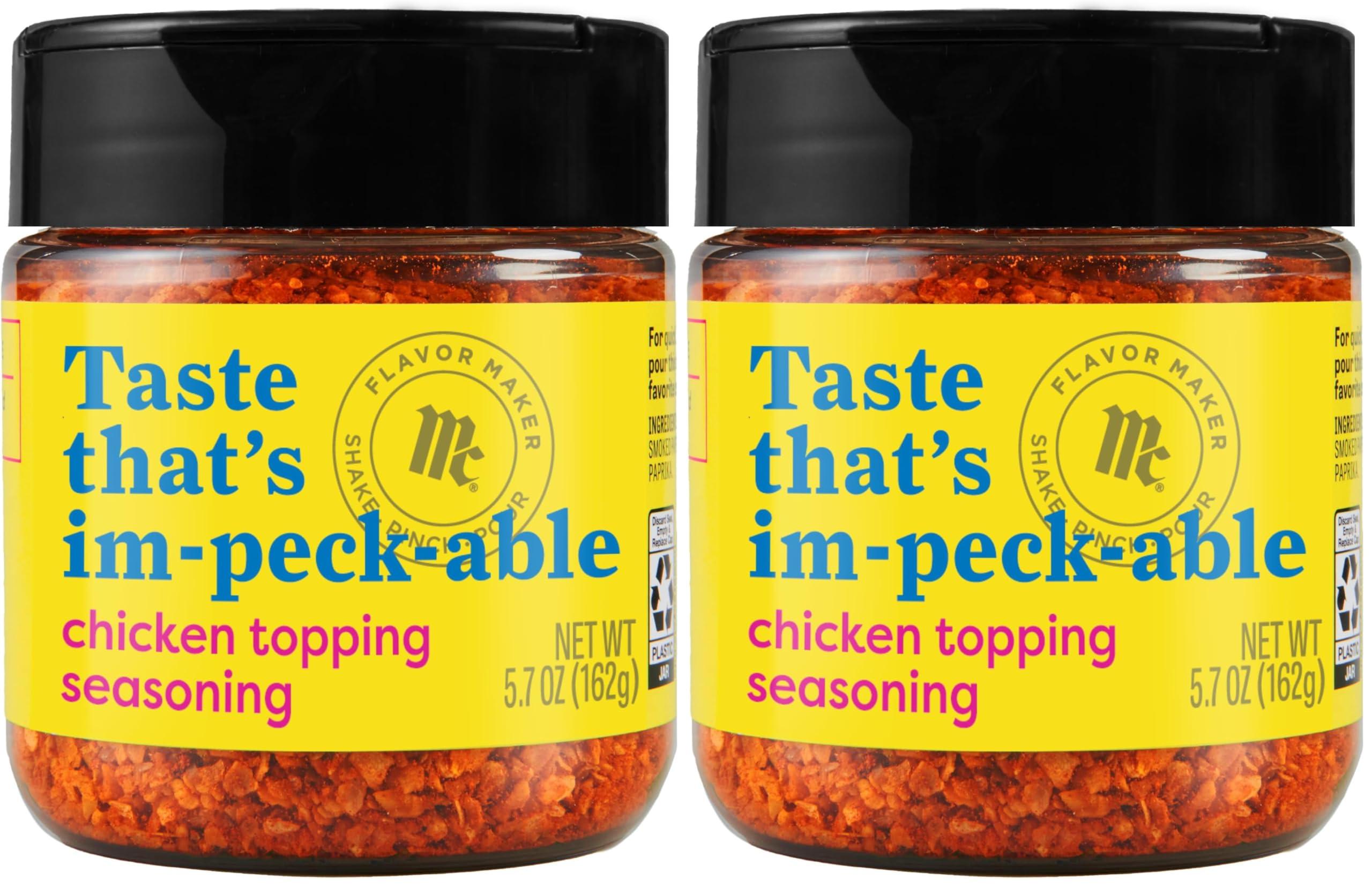 McCormick McCormick Chicken Topping Seasoning, Flavor Maker, 5.7 oz (Pack of 2)