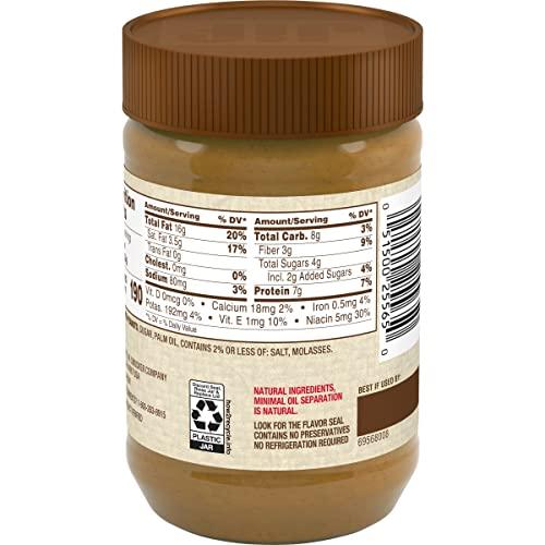 Jif Jif Natural Creamy Peanut Butter Spread, 16 Ounces (Pack of 12), Contains 90% Peanuts