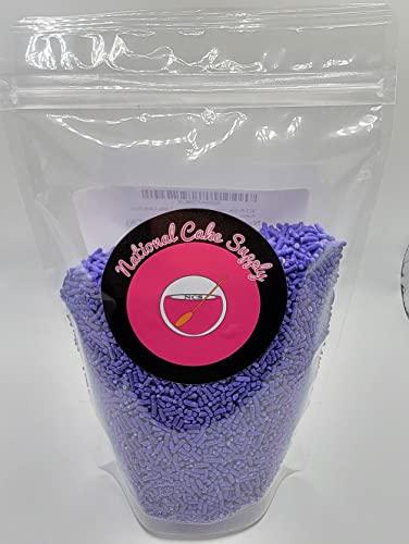NCS NCS Lavender Purple Jimmies Edible Sprinkles 16 ounces / Great for Cupcakes, Cookies, Cakes, Cakes Pops.