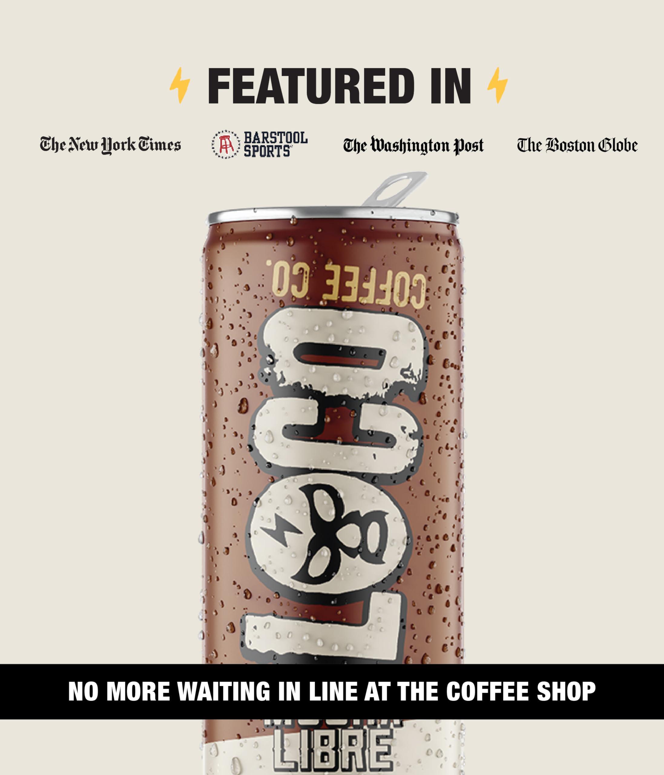 Loco Life Brew Loco Coffee Mocha Oat Milk Latte Cold Brew Coffee [Mocha] 11 Ounce Can, 12 Count | Medium Roast, 180mg Caffeine | Gluten Free and Dairy Free | Low Sugar, Low Calorie Iced Coffee