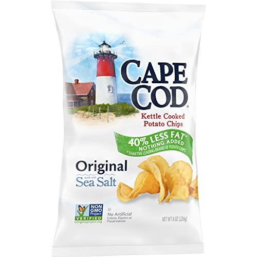 Cape Cod Cape Cod Potato Chips, Less Fat Original Kettle Chips, 8 Oz
