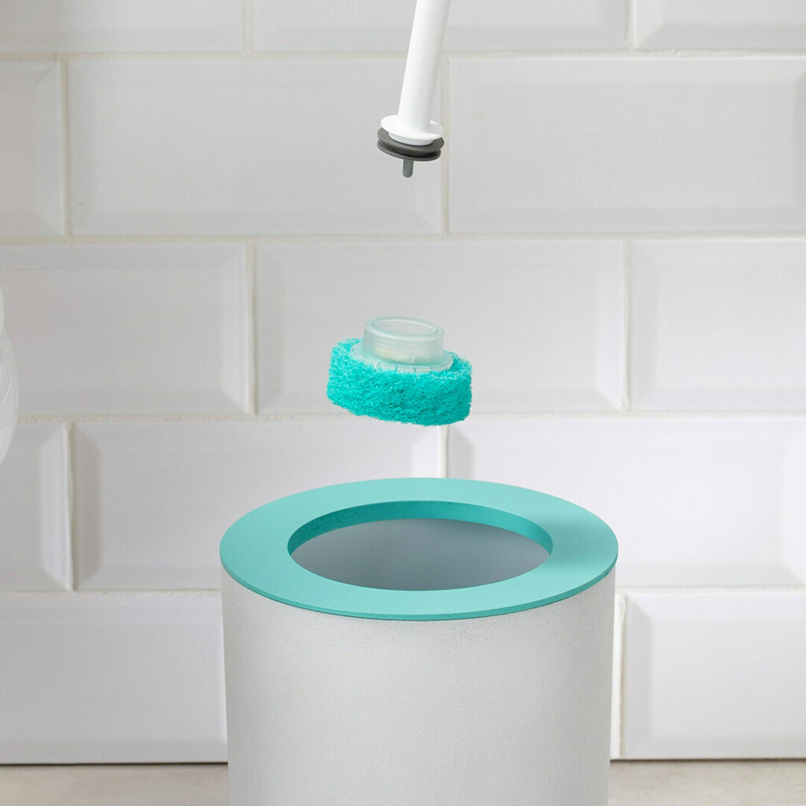 Scotch-Brite Scotch-Brite Power Scour Toilet Cleaning System, Toilet Bowl Cleaner with Disposable Scrub Pad Tablets, Includes 1 Wand, Stand and 5 Scrubbing Pad Refills