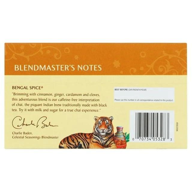 Celestial Seasonings Celestial Seasonings Herbal Tea Bengal Spice 20 Count Pack of 6