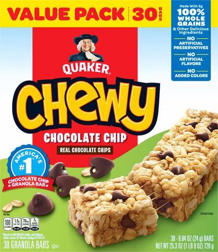 Quaker Quaker Chewy Chocolate Chip, 0.84 Oz, 30 ct