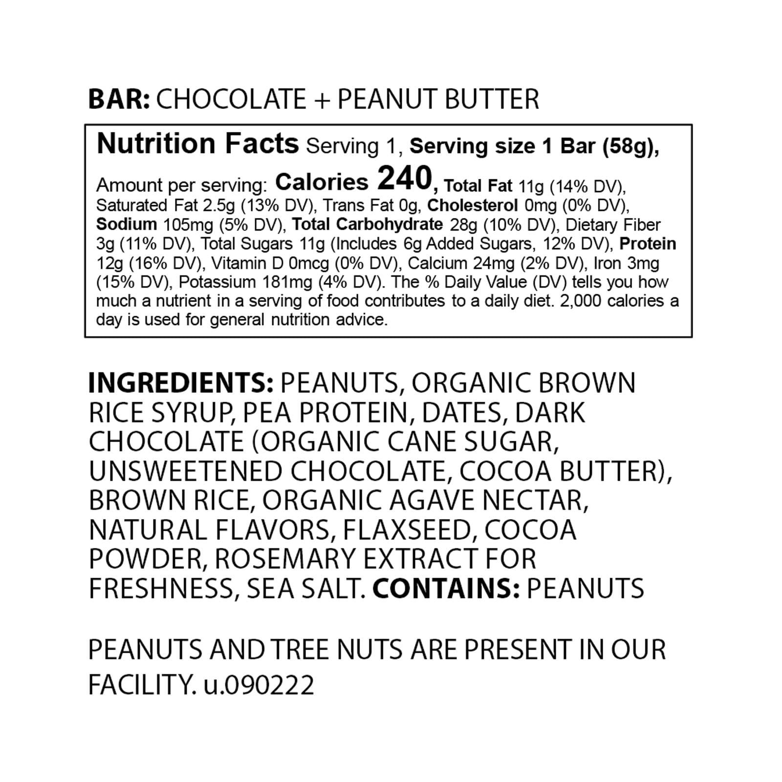 The Gluten Free Bar The Gluten Free Bar, Protein Bar, Chocolate Peanut Butter, 2.05 Ounce, (Pack of 12), Vegan, Dairy Free, Non GMO, Soy Free