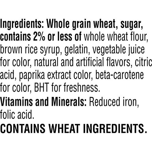 Frosted Mini-Wheats Kellogg's Frosted Mini Wheats Breakfast Cereal, Fiber Cereal, Kids Snacks, Strawberry, 14.3oz Box (1 Box)