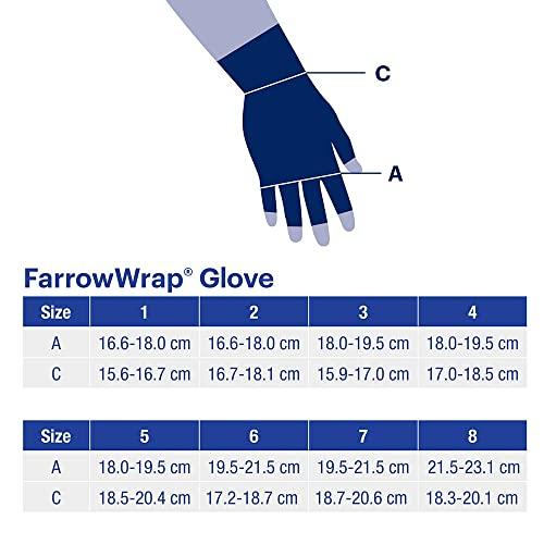 JOBST JOBST FarrowWrap Compression Wraps, 20-30 mmHg, Glove, Black, Size 3