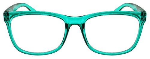 EDGEIWEAR Edge I-Wear 3 Pack Classic Square Readers for Women Plastic Spring Hinge Readers for Men 39406S/SET1.25-2(CLGN)