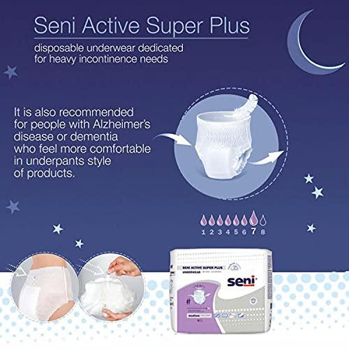 Seni Seni Active Super Plus Disposable Underwear Pull On with Tear Away Seams X-Large, S-XL07-AP1, Heavy, 28 Ct