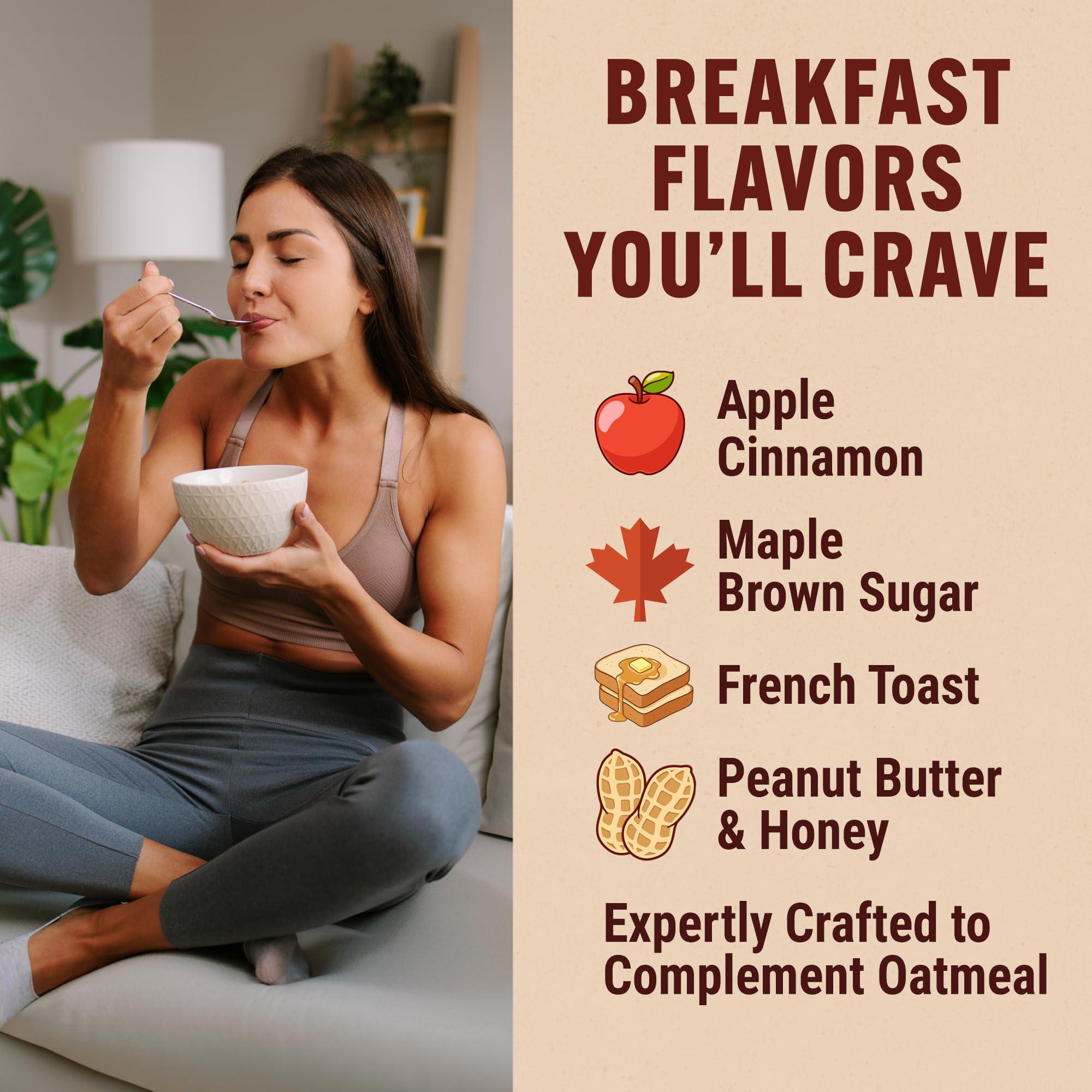 PEScience PEScience Select Protein4Oats, Peanut Butter and Honey, 12 Serving, Whey and Casein Blend for Oats and Oatmeal