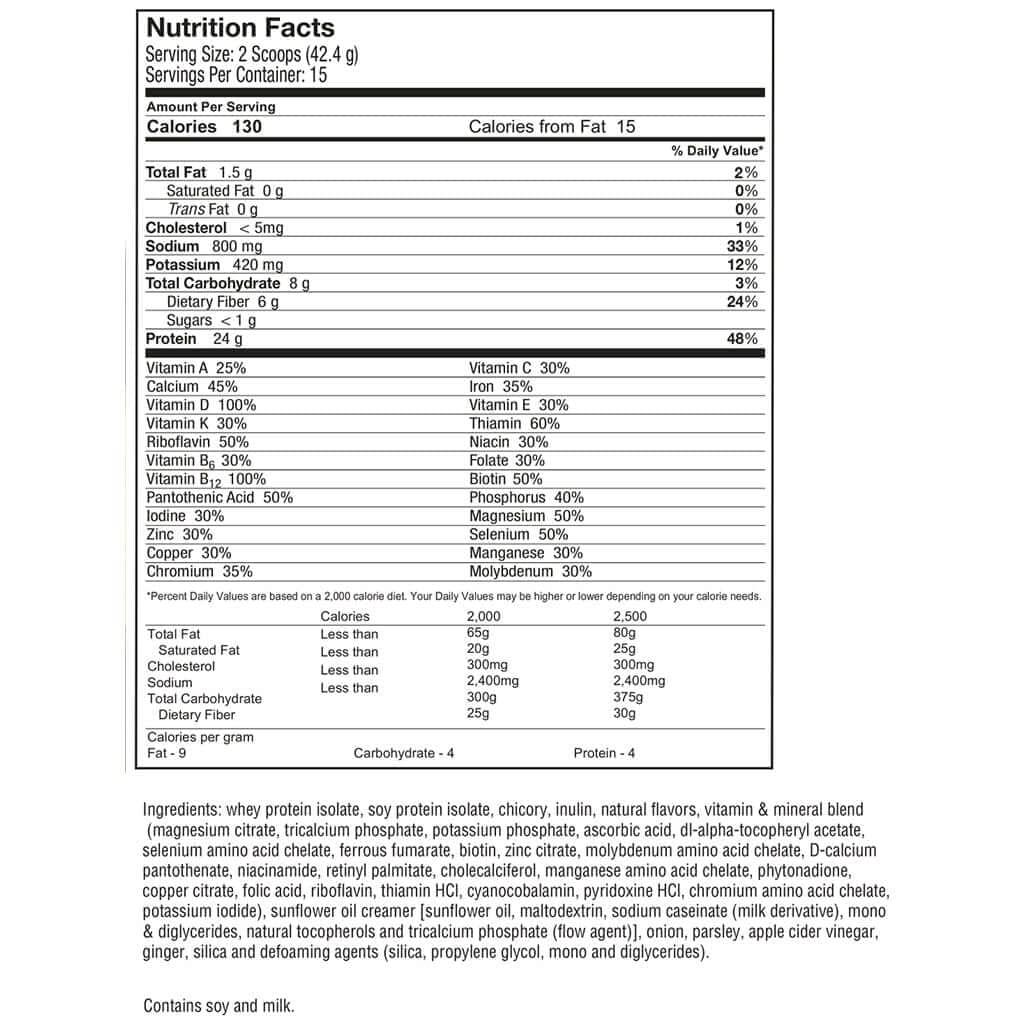 Celebrate Bariatric Supplements Celebrate Vitamins High Protein Meal Replacement Shake, 24 g Protein Powder, 6 g of Fiber, For Post-Bariatric Surgery Patients, Chicken Soup, 15 servings