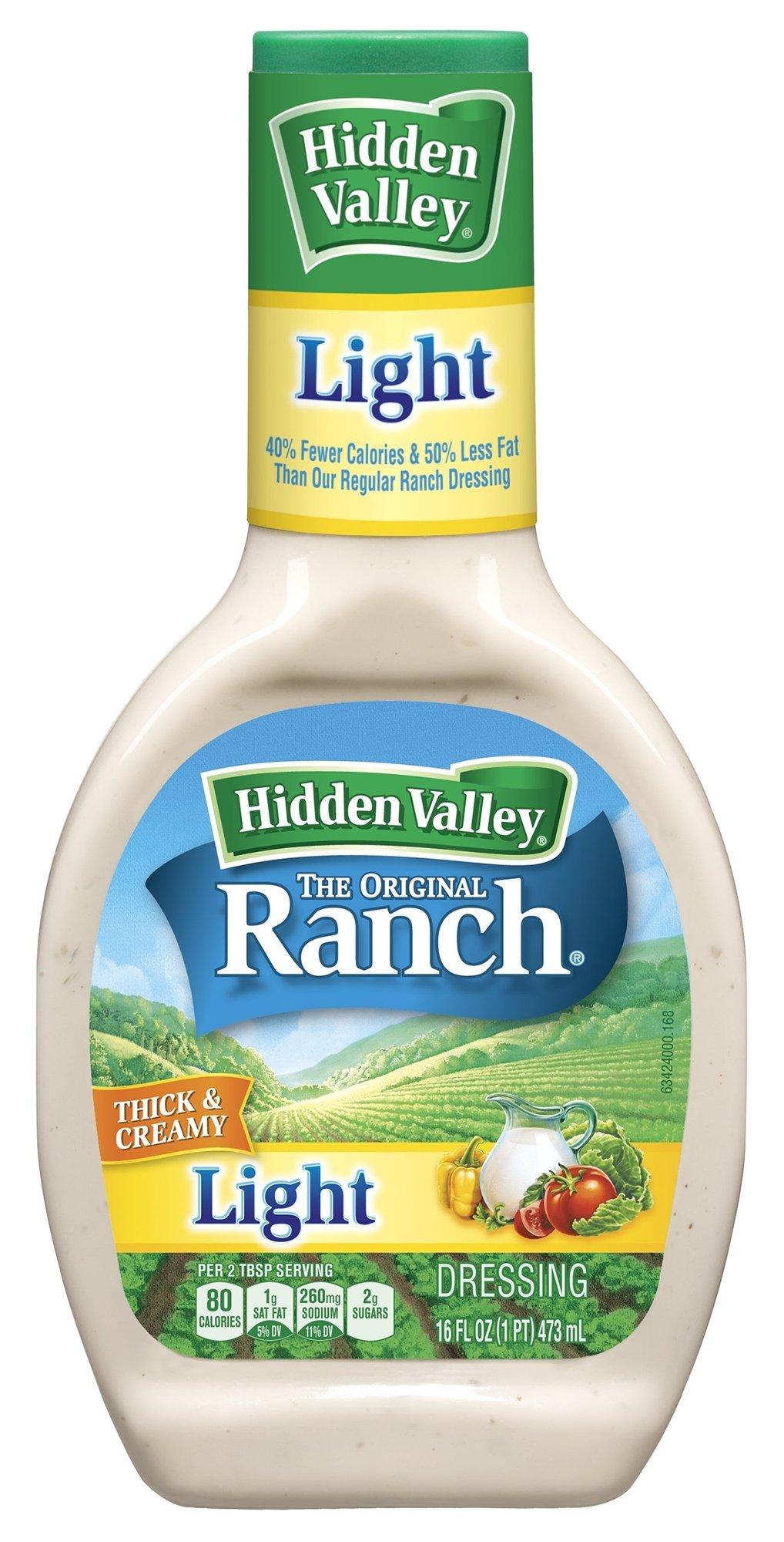 Hidden Valley Hidden Valley Original Ranch Light Dressing, 16 Fluid Ounce Bottle, Pack of 6