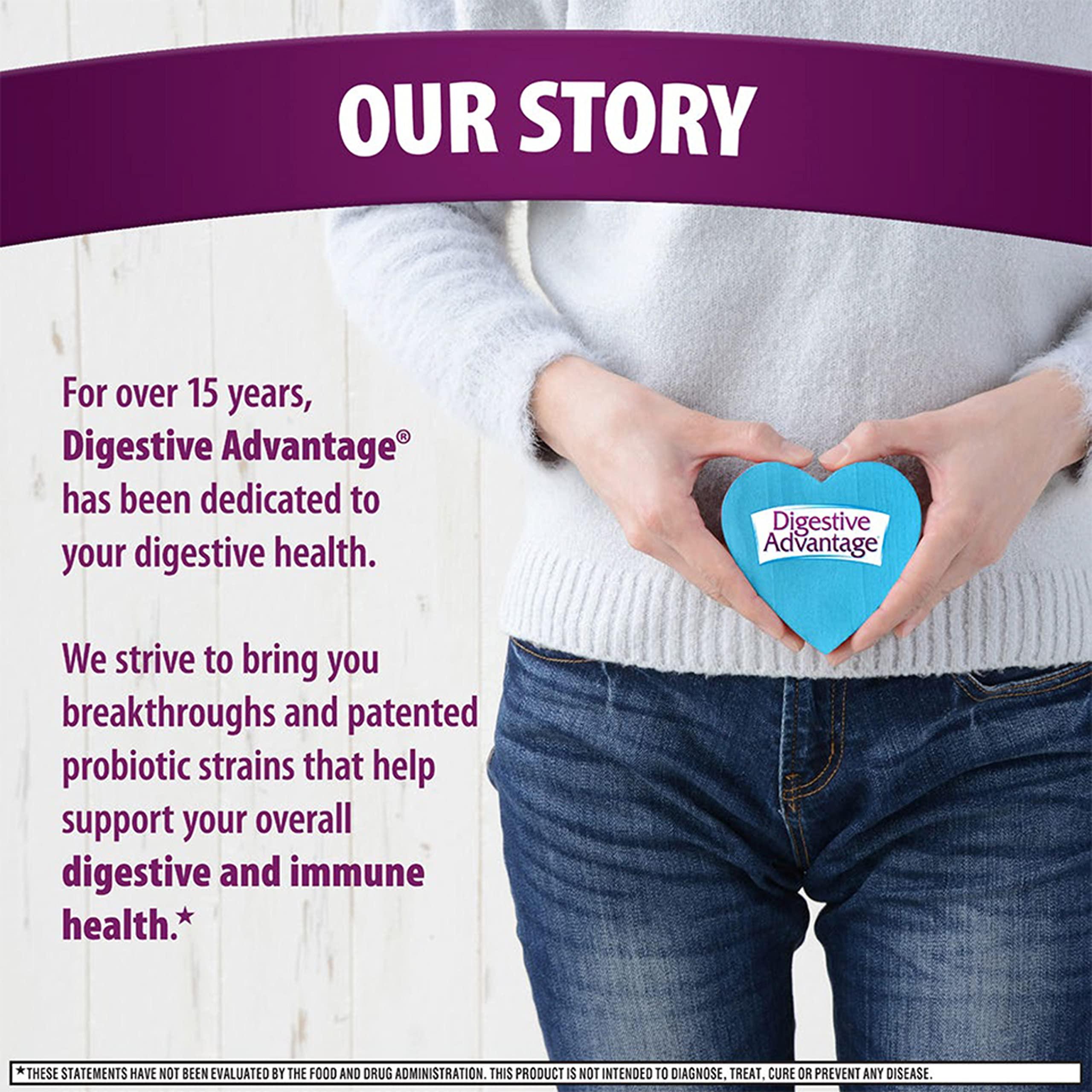 Digestive Advantage Digestive Advantage Probiotic Gummies for Digestive Health, Daily Probiotics for Women & Men, Support for Occasional Bloating, Minor Abdominal Discomfort & Gut Health, 2x90ct Bottles Superfruit