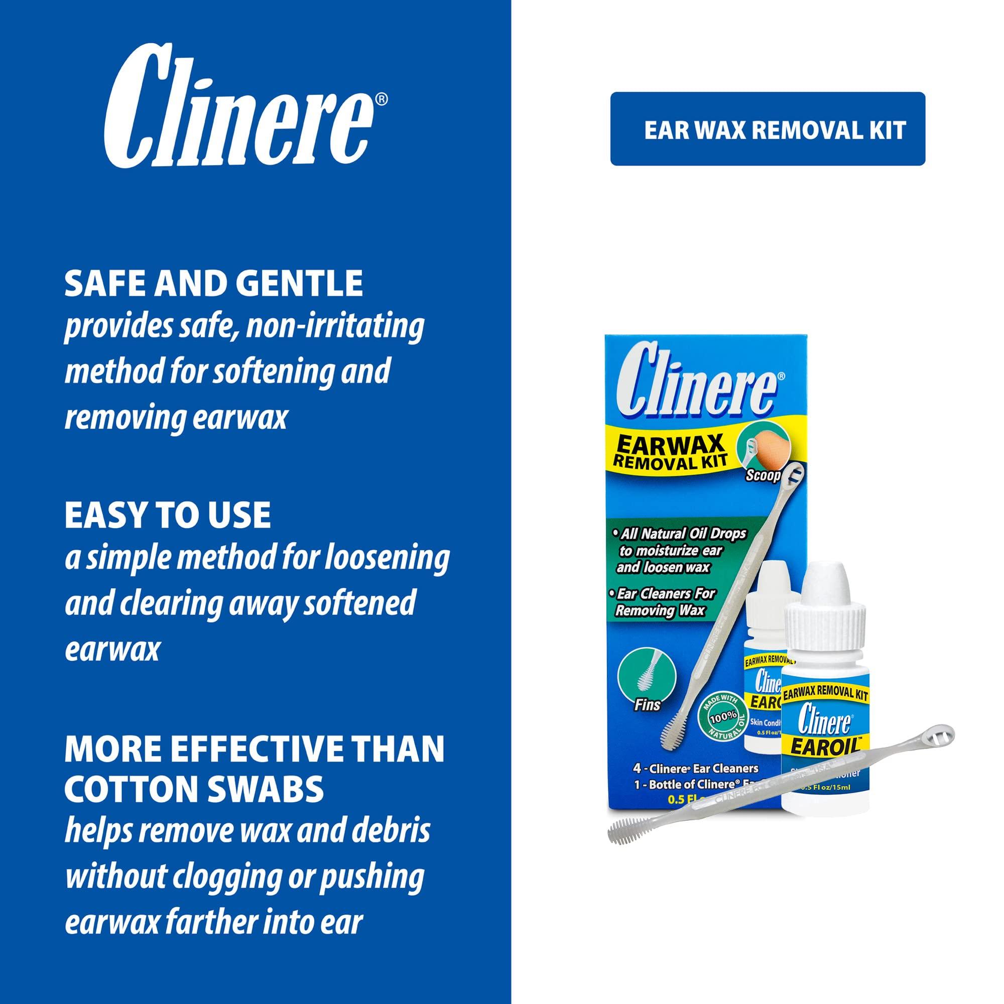 Clinere Clinere Ear Oil Conditioner & Ear Cleaners Cleaning Care Kit, 1 Ea, 1count, 4 Ear Tips