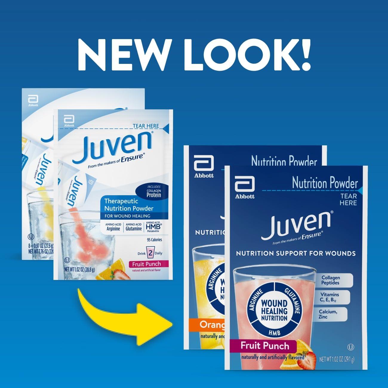 Juven Juven Therapeutic Nutrition Drink Mix Powder for Wound Healing Support, Includes Collagen Protein, Variety Pack, 30 Count