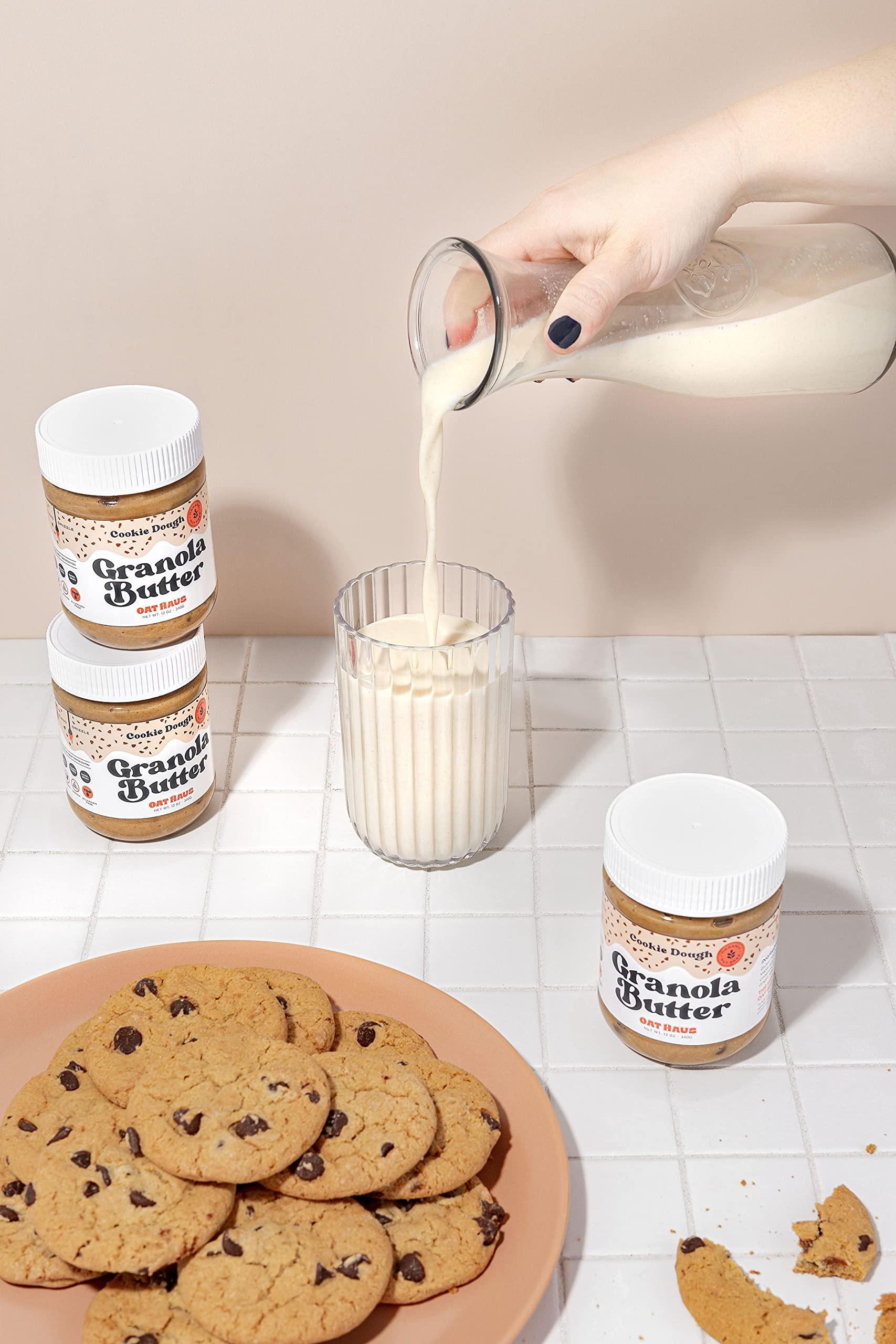 KWEEN Oat Haus Cookie Dough Granola Butter (Chipless) | Peanut-free, Almond (Tree-Nut) Free, & School-Safe (Top 8 Allergen Free) | Sunflower Seed & Cookie Dough Alternative